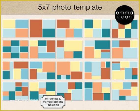 5x7 Collage Template Free Of 5x7 Card Template 5x7 Storyboard Template Book