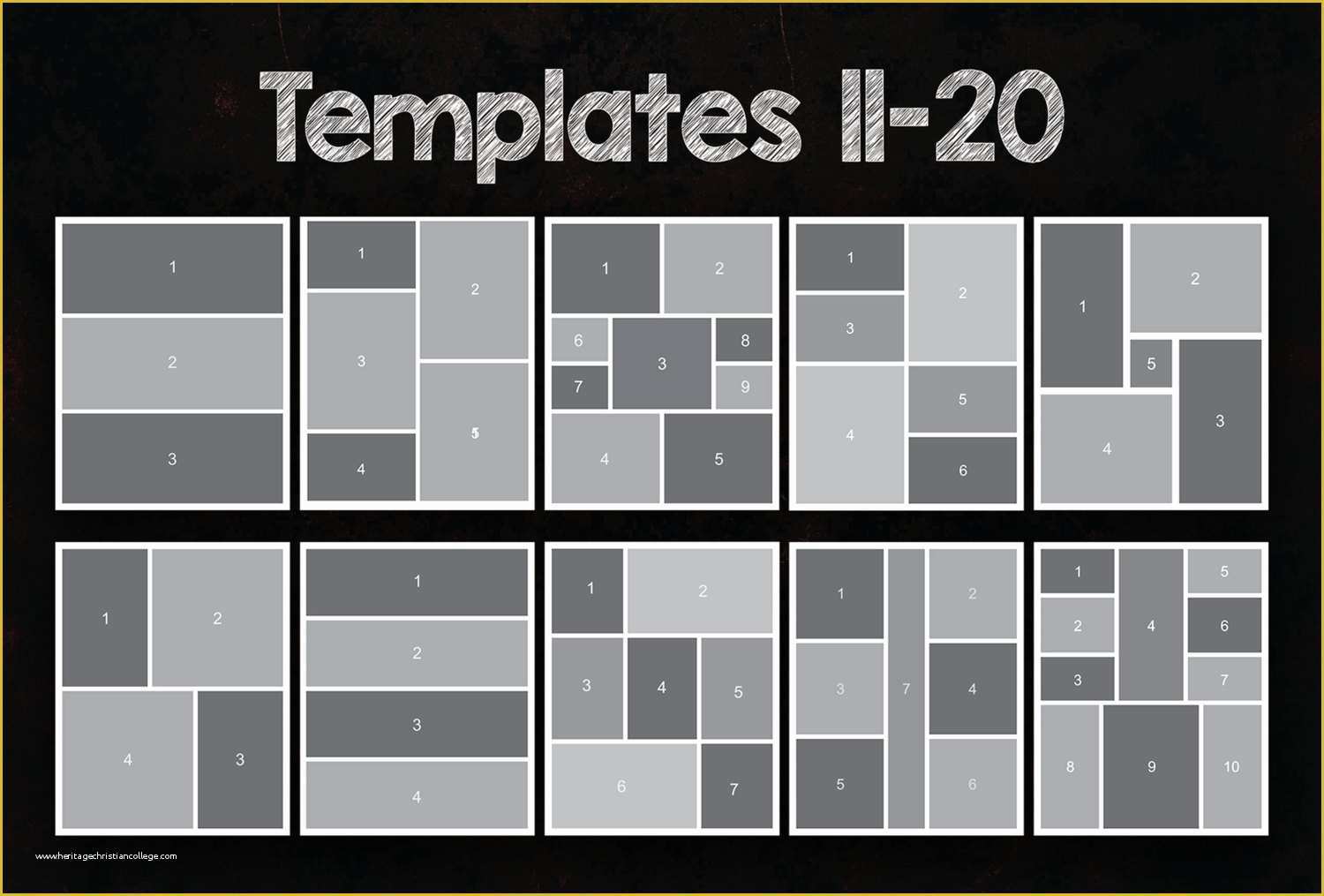 5x7 Collage Template Free Of 5x7 Collage Template Pack 25 Psd Templates