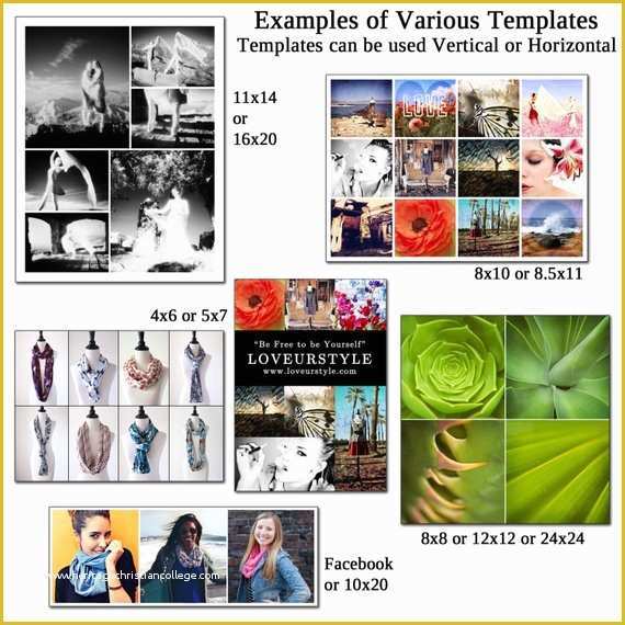 5x7 Collage Template Free Of 5x7 Template Pack Heart Templates Collage