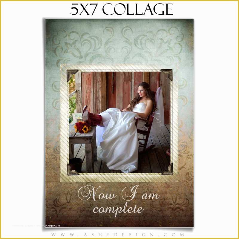 5x7 Collage Template Free Of Wedding Collage something Old 1 5x7 Digital Shop