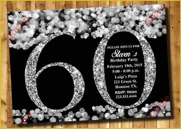 60th Birthday Party Invitation Templates Free Download Of 28 60th Birthday Invitation Templates Psd Vector Eps
