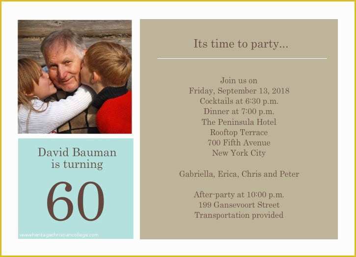60th Birthday Party Invitation Templates Free Download Of 40th Birthday Ideas 60th Birthday Party Invitation