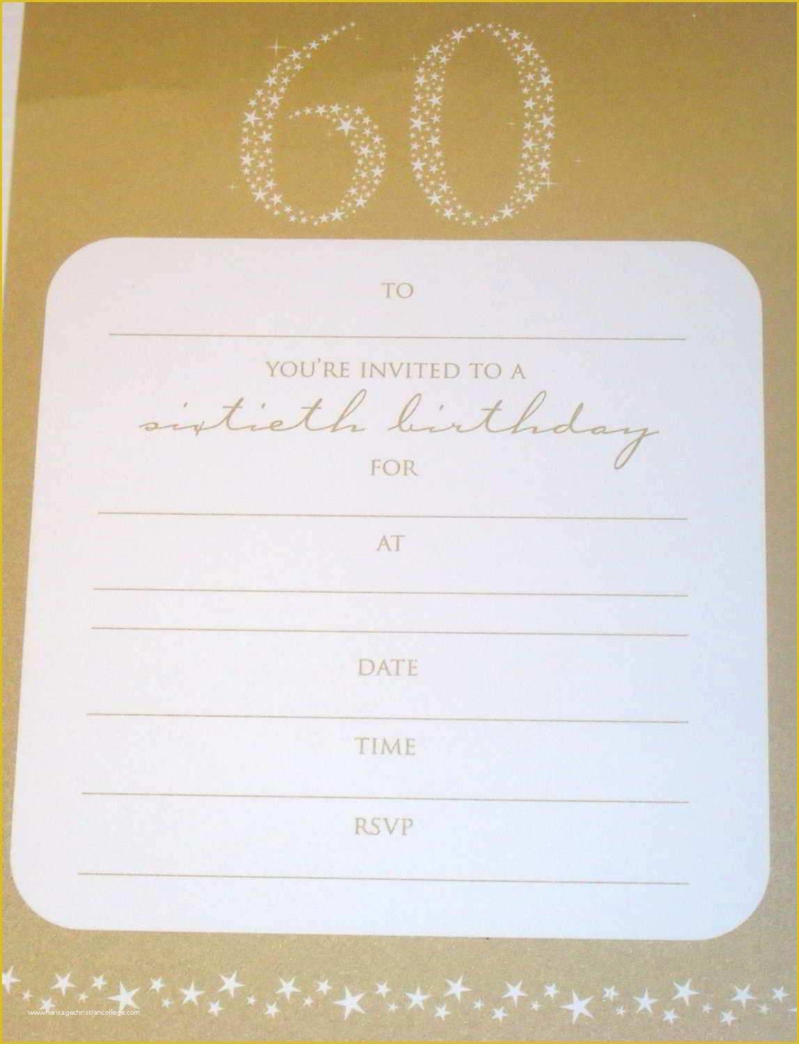 60th Birthday Party Invitation Templates Free Download Of 60th Birthday Invitation Template Free