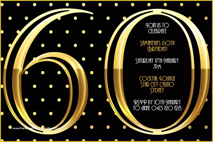 60th Birthday Party Invitation Templates Free Download Of 60th Birthday Invitations 60th Birthday Invitations with