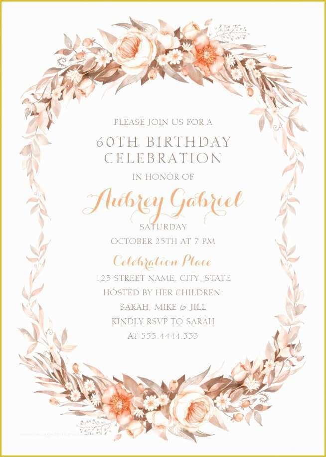 60th Birthday Party Invitation Templates Free Download Of Luxury 60th Birthday Invitations Archives Superdazzle