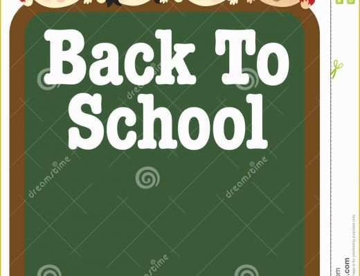 8.5 X 11 Flyer Template Free Of 8 5x11 Back to School Flyer Template Stock Vector