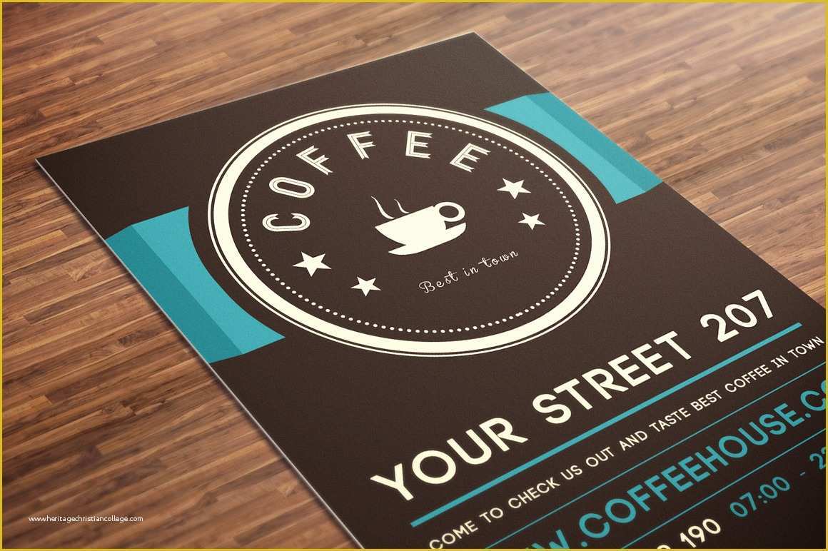 8.5 X 11 Flyer Template Free Of Coffee House Flyer Psd Template Flyer Templates On