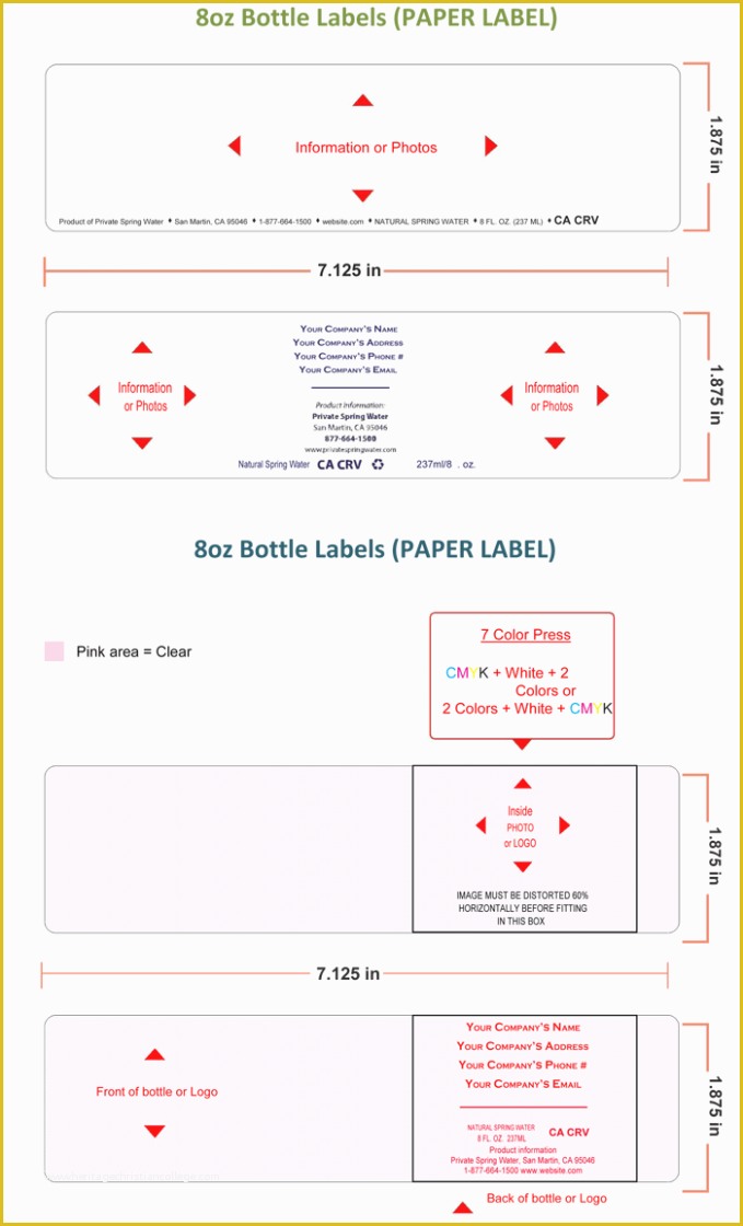 8 Oz Water Bottle Label Template Free Of Ten Reasons why You Shouldn T