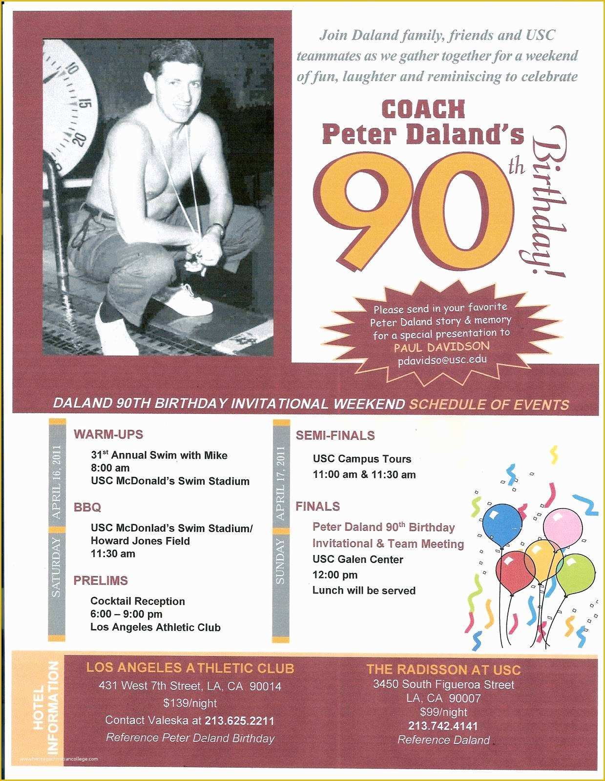 90th Birthday Party Invitations Templates Free Of 90th Birthday Party Invitations