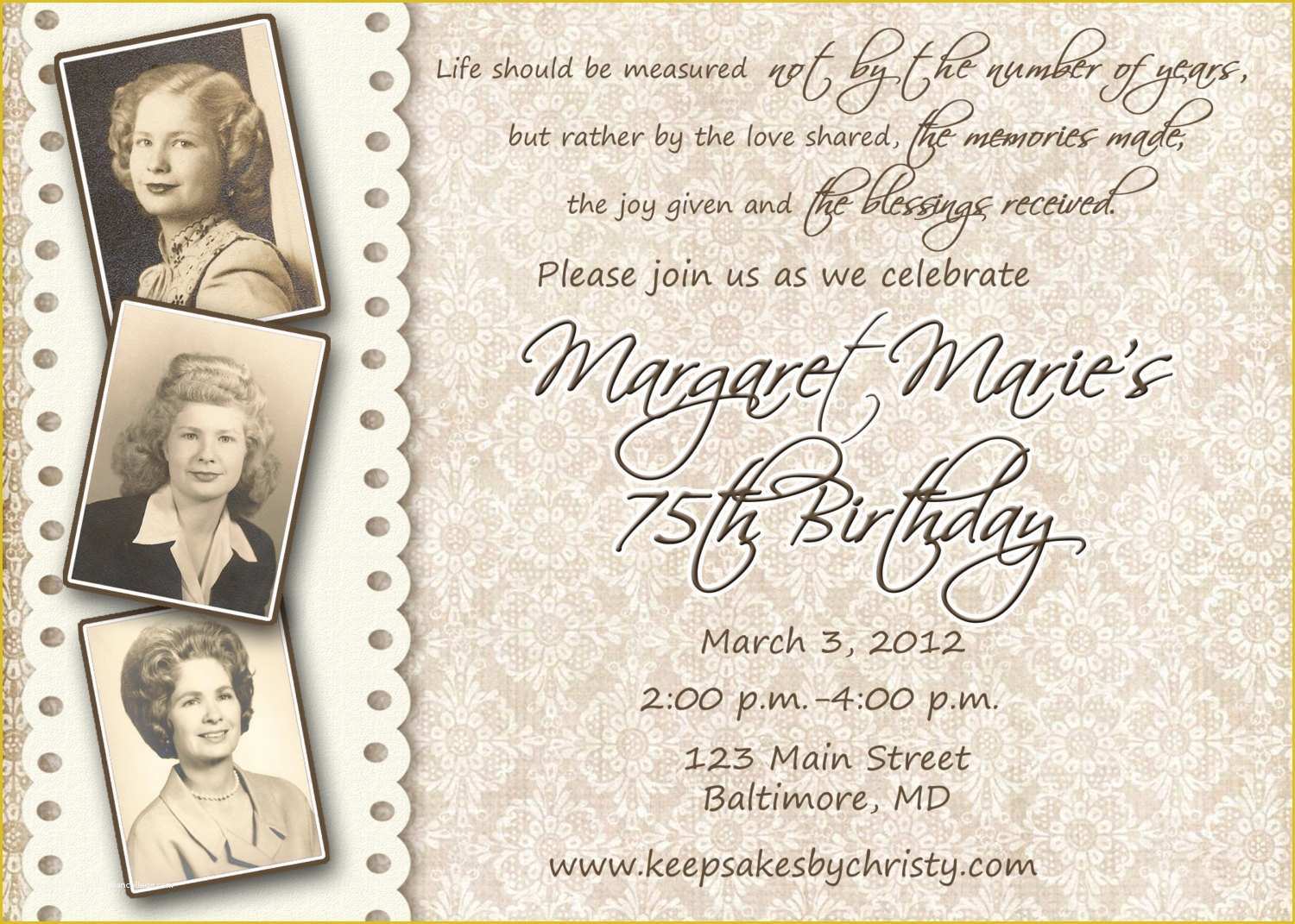 90th Birthday Party Invitations Templates Free Of Invitations On Pinterest