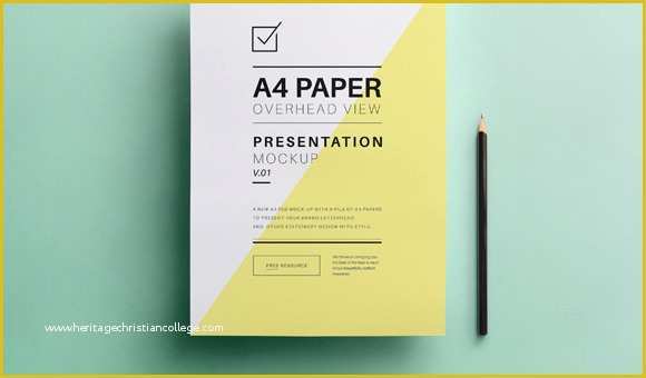 A4 Size Brochure Templates Psd Free Download Of 27 A4 Paper Psd Mockup Templates