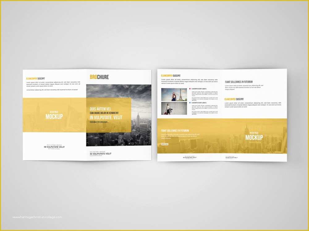A5 Size Brochure Templates Psd Free Download Of Bi Fold Brochure A5 Mockup