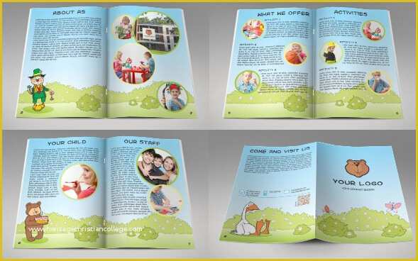 A5 Size Brochure Templates Psd Free Download Of Kindergarten Brochure Template–10 Free Pdf Psd Ai