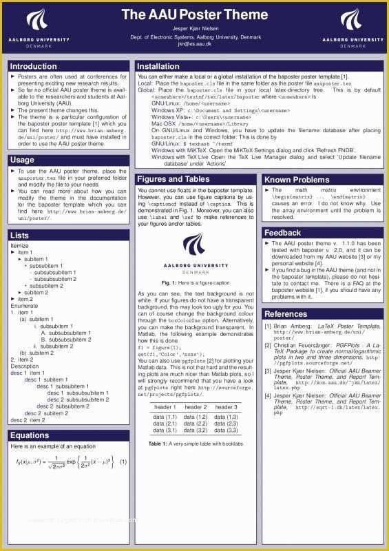 Academic Poster Template Free Of Academic Posters Template