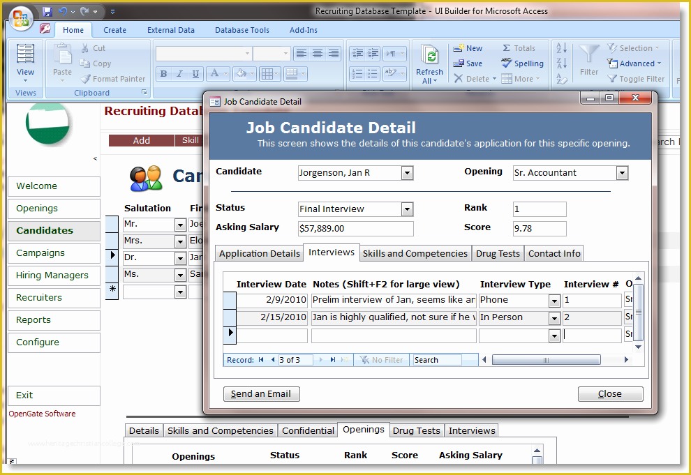 Access 2007 Database Templates Free Download Of Access Database Templates