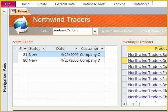 Access Inventory Database Template Free Of Download northwind Microsoft Access Templates and Access