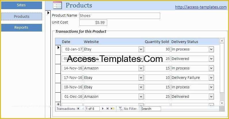 Access Inventory Database Template Free Of E Merce Inventory Management software for Microsoft