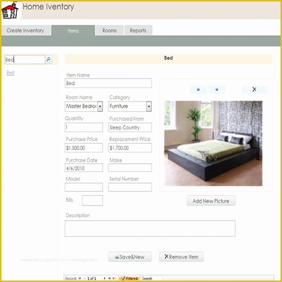 Access Inventory Database Template Free Of Free Home Inventory Database Template
