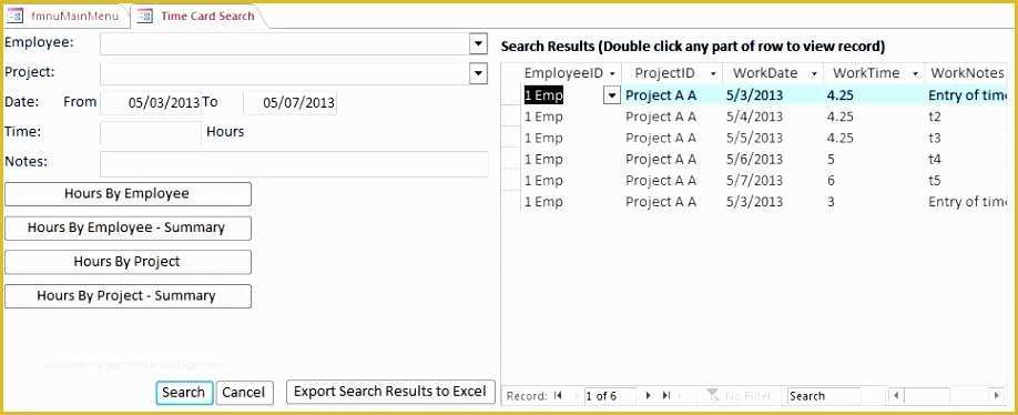 Access Payroll Database Template Free Download Of 6 Access Payroll Template Sampletemplatess