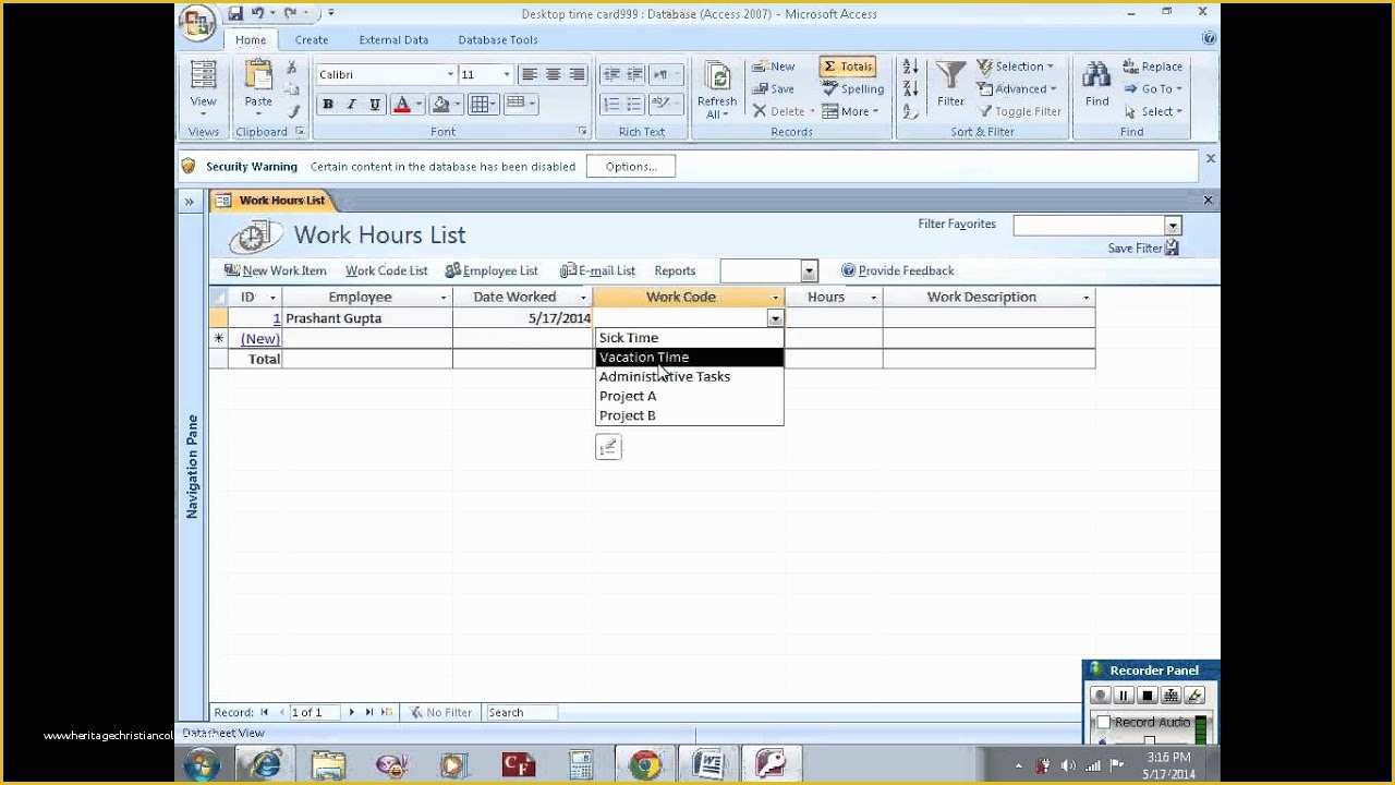 Access Payroll Database Template Free Download Of Build Employee Database with Ms Access