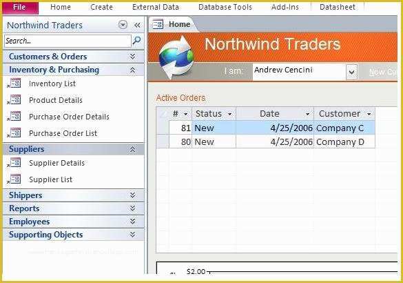 Access Payroll Database Template Free Download Of Download northwind Microsoft Access Templates Database and