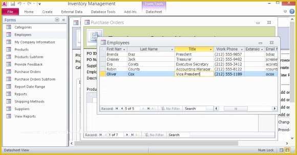Access Payroll Database Template Free Download Of Free Inventory Control forms Template for Microsoft Access