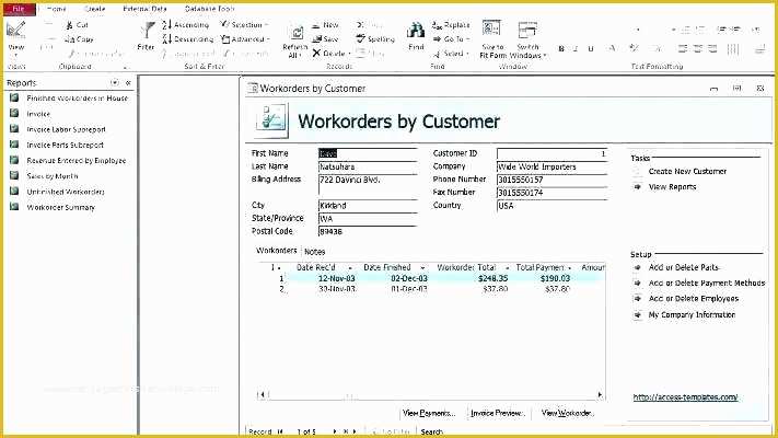 Access Payroll Database Template Free Download Of Ms Access Customer Database Template Access Training