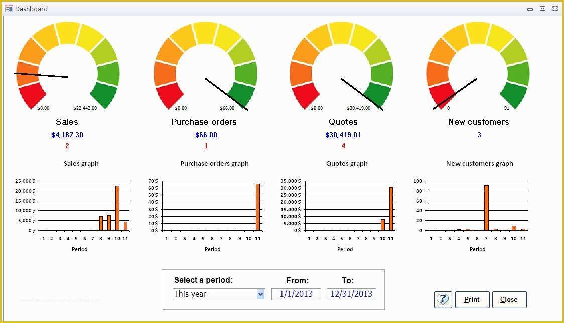 ms access crm template