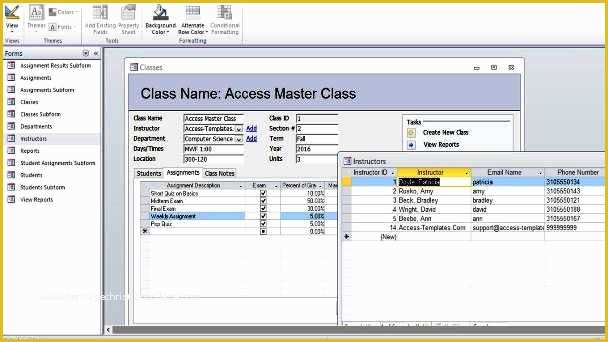 Access Templates Free Of Microsoft Access Templates and Database Examples