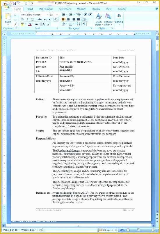 Accounting Manual Template Free Download Of Accounting Manual Template Free – Megneztemfo