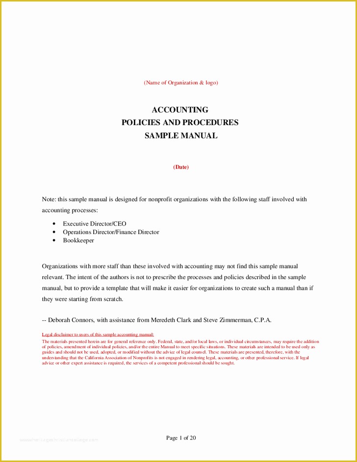 Accounting Policies and Procedures Template Free Of Accounting Policies and Procedures Template Free