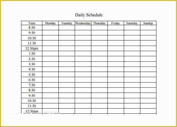 Activity Log Template Excel Free Download Of 12 Activity Schedule Templates Word Excel Pdf