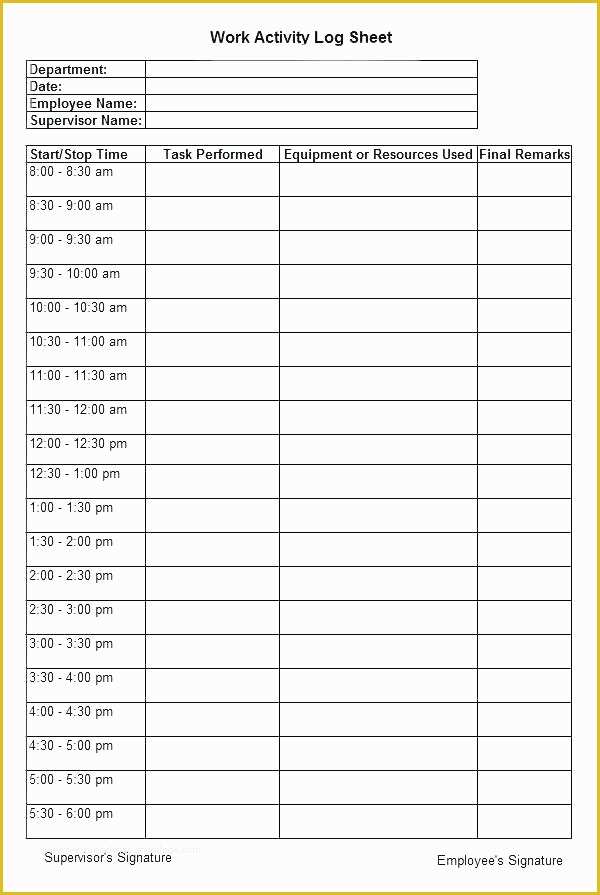 Activity Log Template Excel Free Download Of Daily Report Template Excel – soloapk