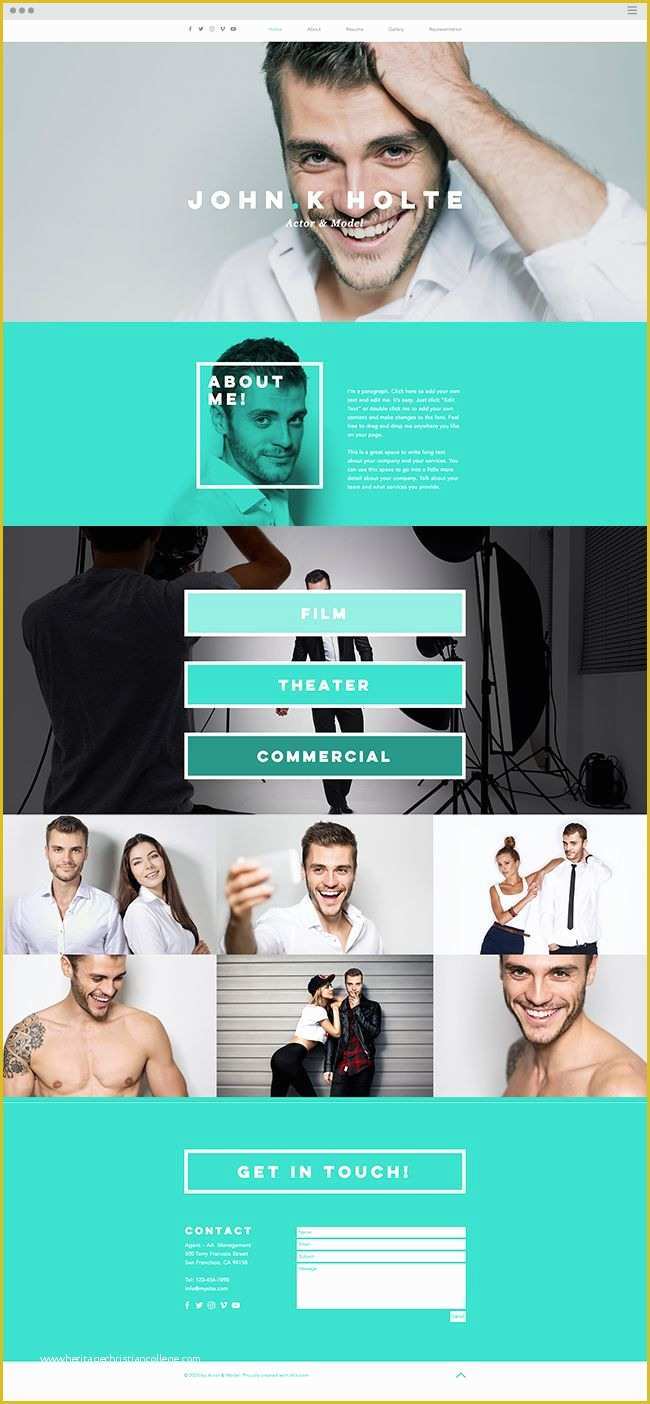 Actor Website Templates Free Of 589 Best Images About Wix Website Templates On Pinterest