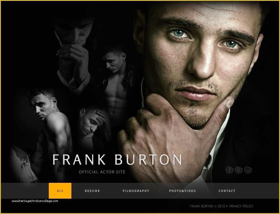 Actor Website Templates Free Of Actor Website Templates &amp; themes Free &amp; Premium