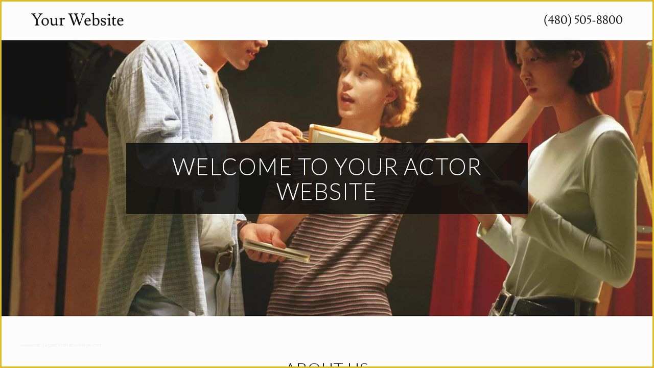 Actor Website Templates Free Of Actor Website Templates