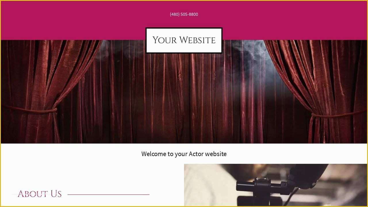 Actor Website Templates Free Of Actor Website Templates