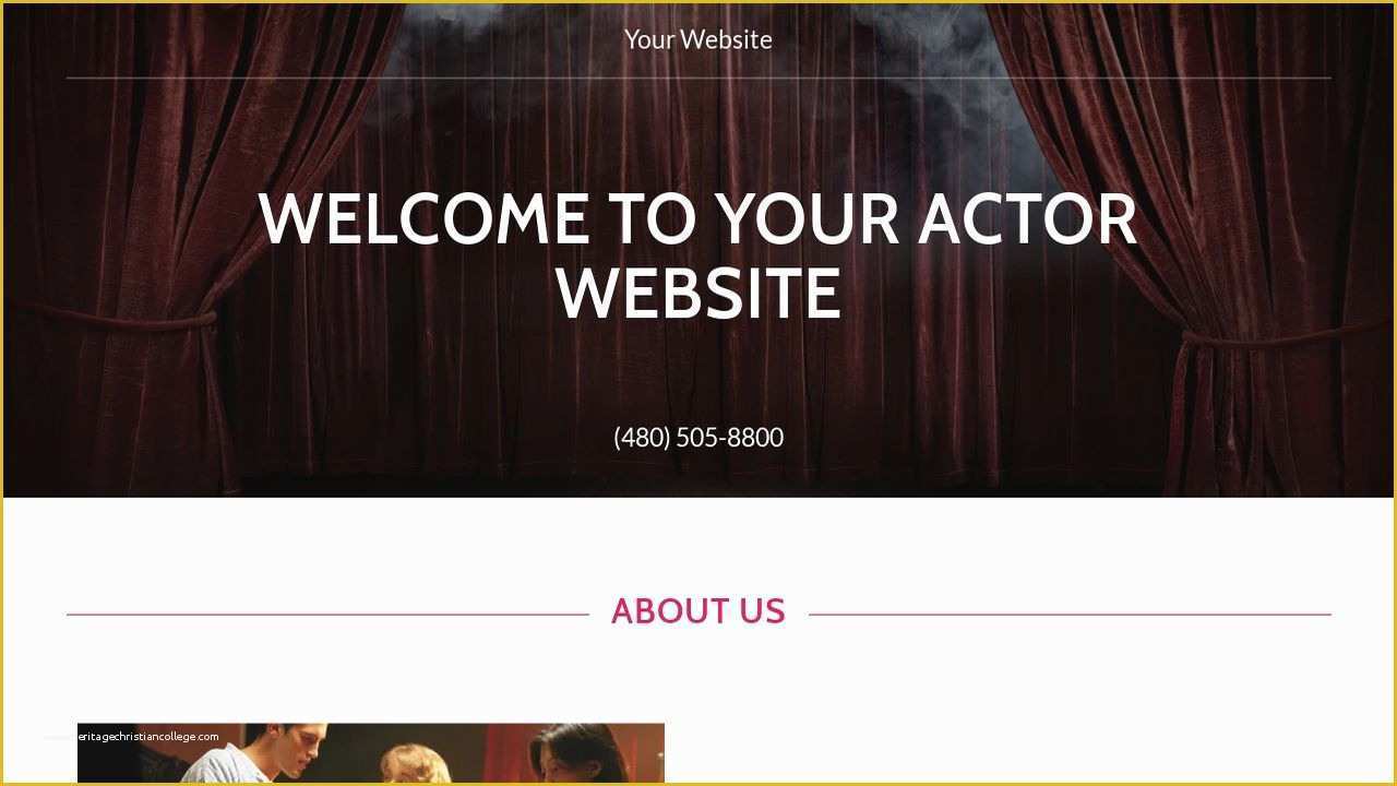 Actor Website Templates Free Of Actor Website Templates