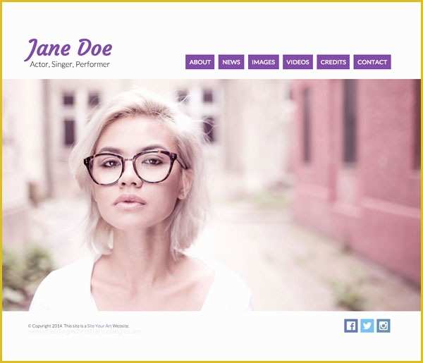 Actor Website Templates Free Of Actors Website Templates and Examples