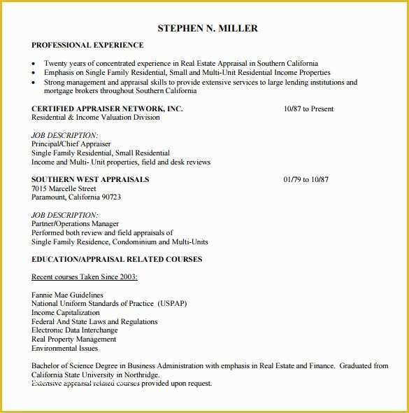 Actual Free Resume Templates Of 14 Real Estate Resume Templates to Download for Free