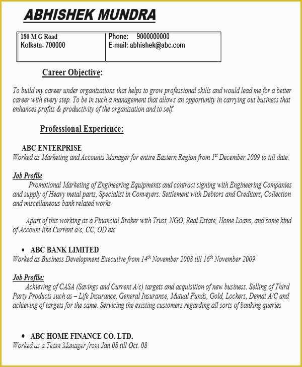Actual Free Resume Templates Of 47 Fantastic Real Estate Resume Examples Free – Real
