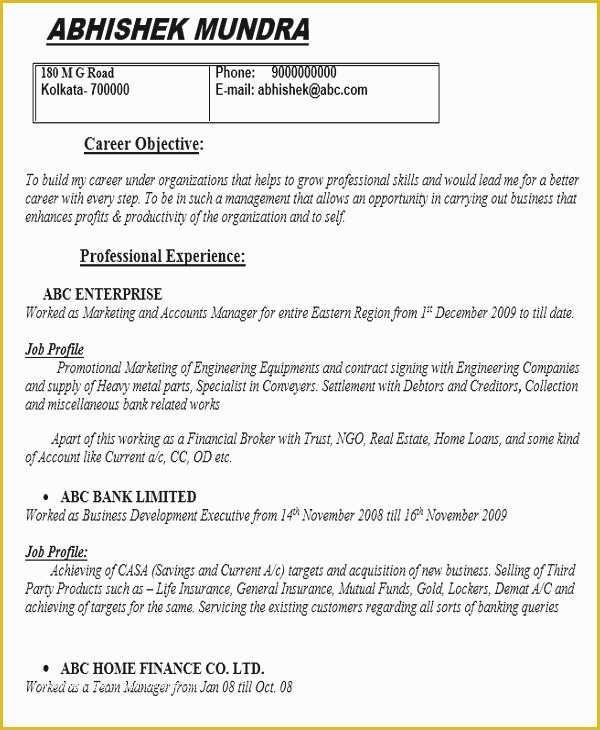 Actual Free Resume Templates Of 47 Fantastic Real Estate Resume Examples Free – Real