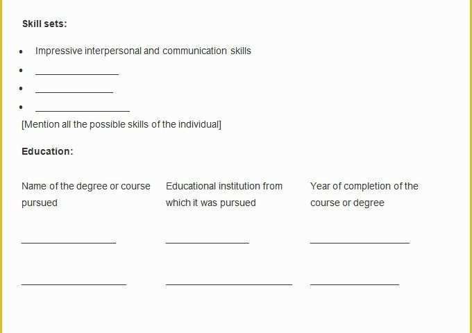 Actual Free Resume Templates Of or Real Free Resume Templates – Diocesisdemonteria