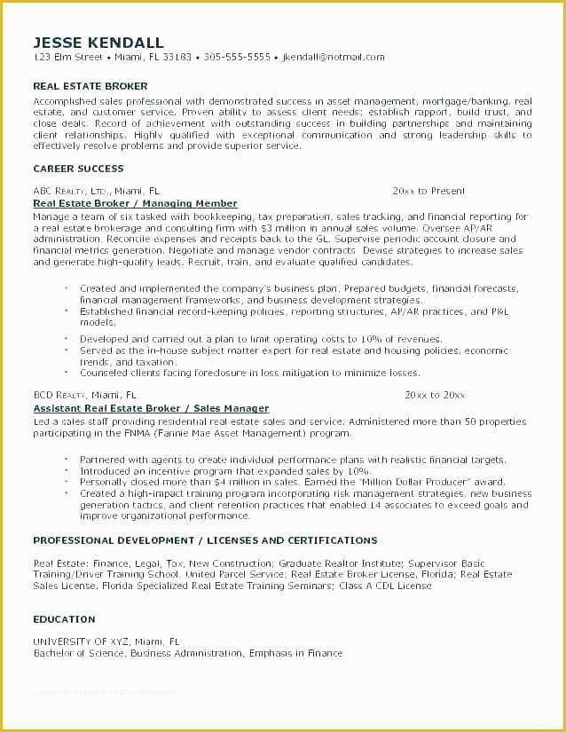 Actual Free Resume Templates Of Property Management Resume Examples Real Estate Resumes In
