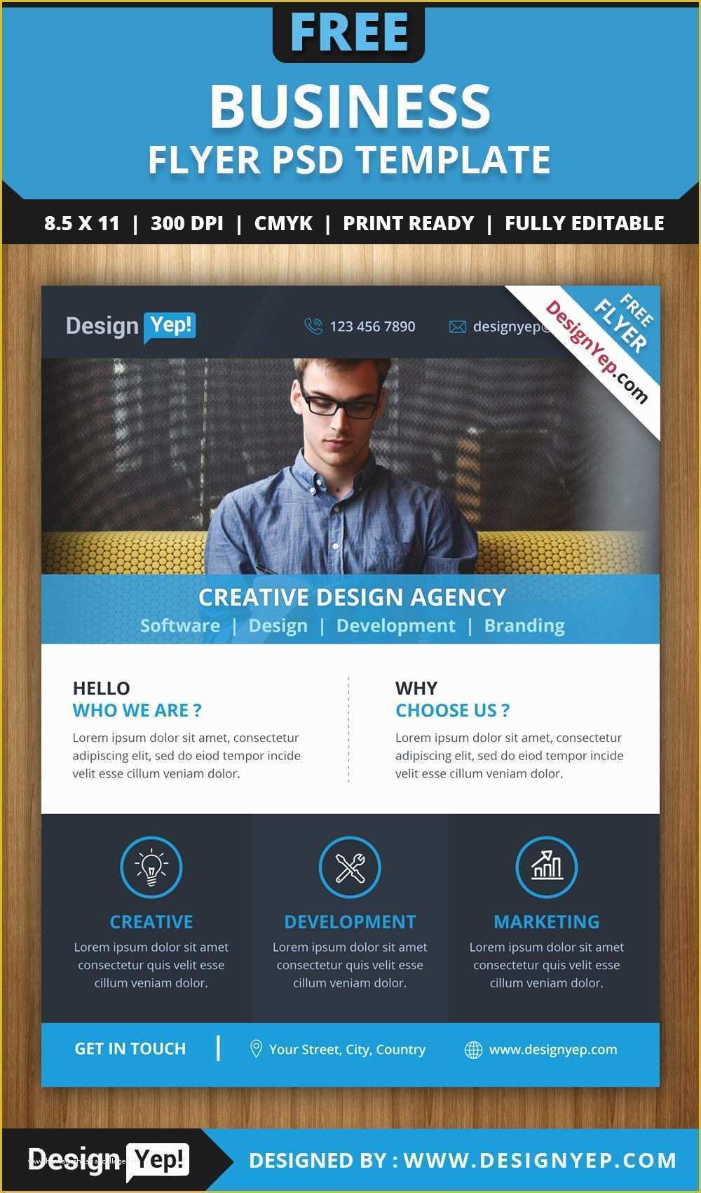 Ad Templates Free Of Free Business Flyer Psd Template 6666 Designyep