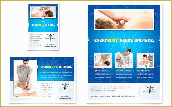 Ad Templates Free Of Reflexology & Massage Flyer & Ad Template Design