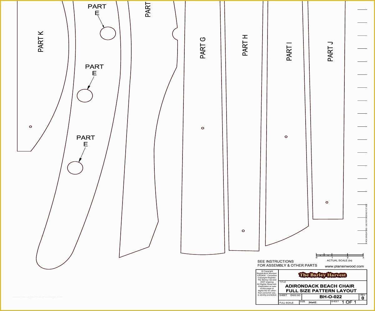 Adirondack Chair Template Free Of Adirondack Beach Chair Plans the Barley Harvest Woodworking