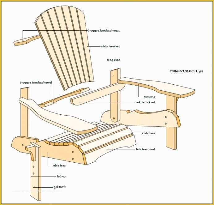 Adirondack Chair Template Free Of Adirondack Chair 