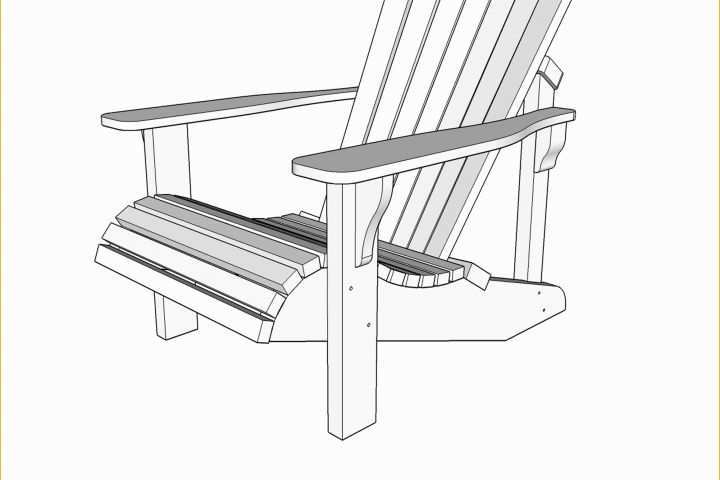 Adirondack Chair Template Free Of Adirondack Chair Wood Plans Pdf Files Blueprint