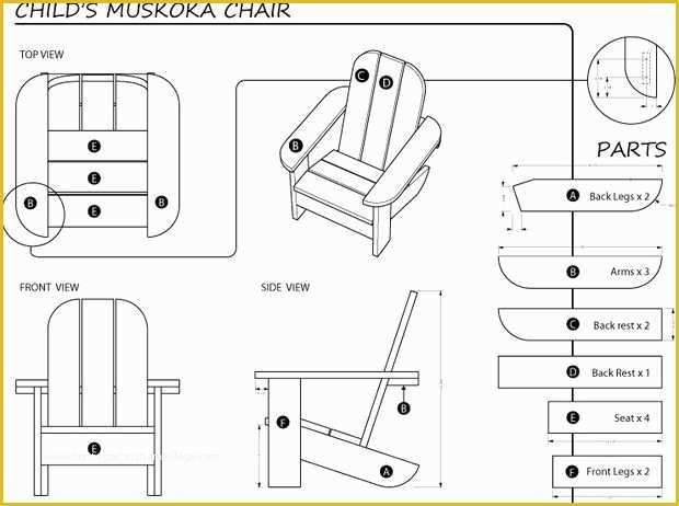 Adirondack Chair Template Free Of Building A Child S Muskoka Chair